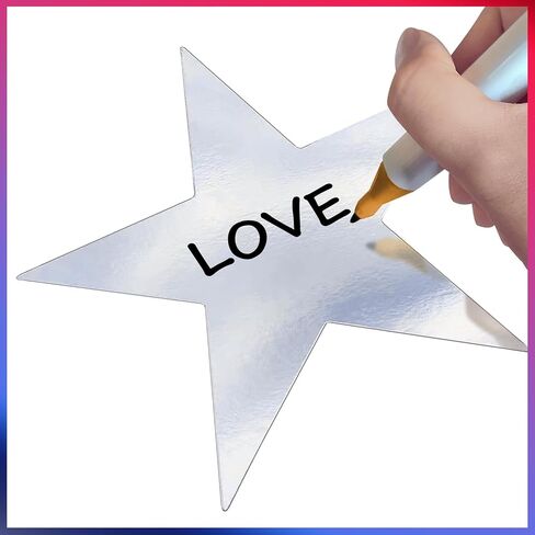 60 Pcs 6 Inch Stars Cutouts, Double Printed Paper Star Decorations for Independence Day Bulletin Board Decor School Classroom DIY Craft Projects Supplies (Red, Blue, Silver) in Saudi Arabia
