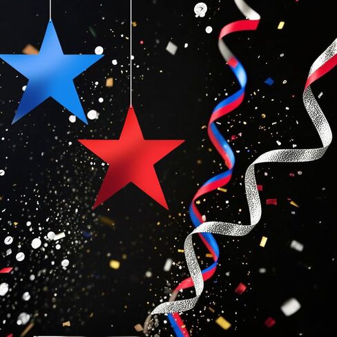60 Pcs 6 Inch Stars Cutouts, Double Printed Paper Star Decorations for Independence Day Bulletin Board Decor School Classroom DIY Craft Projects Supplies (Red, Blue, Silver) in Saudi Arabia