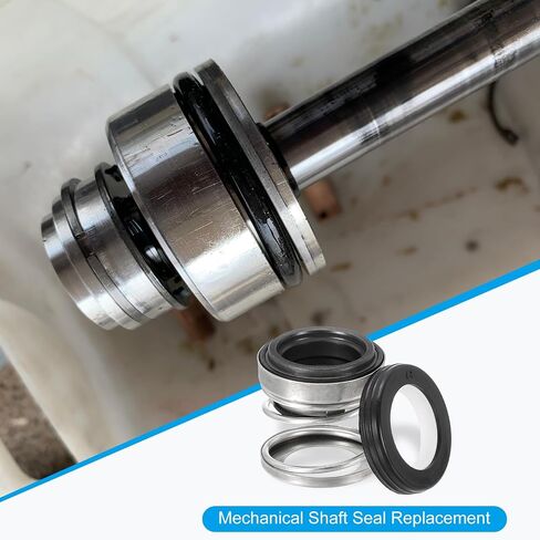 PATIKIL Mechanical Shaft Seal Replacement, 3 Pack 108-14 Ceramic Carbon Ring Sealing Shaft Spring Kit for Water Pump Oil Cylinder, Black Silver, 0.55" (14mm) in Saudi Arabia