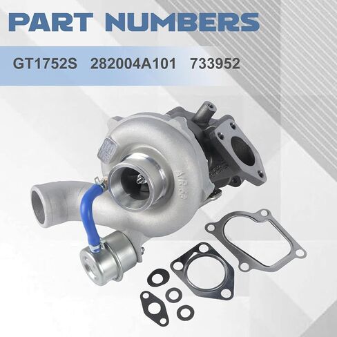 Turbocharger with Wastegate Actuator GT1752S for Sorento 2.5 CRDI D4CB 140HP Replaces 282004A101 733952 in Saudi Arabia