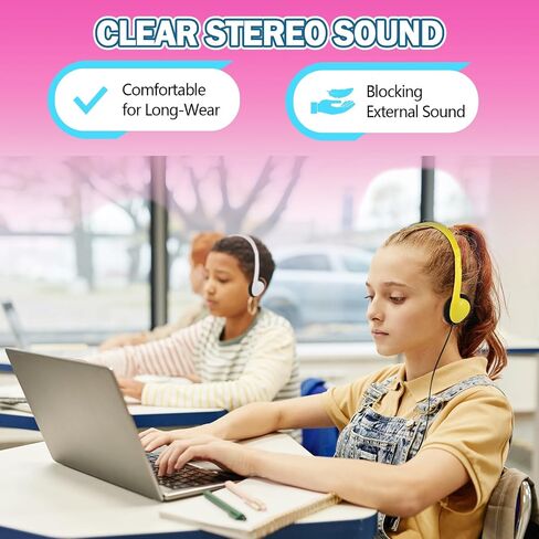 Kids Headphones Bulk 12 Pack for School Classroom,Wholeslae Wired Durable Earphones Class Set for Students Children Toddler Teens Boys Girls and Adult(FM101 Black) in Saudi Arabia