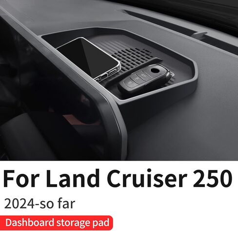 Central Control Silicone Storage Box for 2024 2025 Toyota Land Cruiser 250 1958 Prado Lc250 Seat Gap Storage Box Wireless Charging Silica Gel Pad Modification 2025 Land Cruiser Accessories (Black) in Kuwait