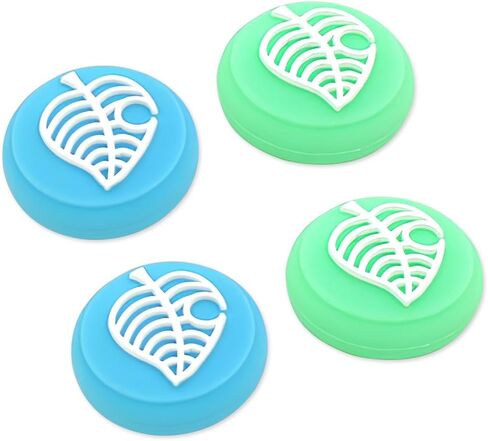 PERFECTSIGHT Switch Thumb Grips, Cute Joystick Caps for Nintendo Switch, 4 PCS Thumbstick Cover for Switch Lite, Switch OLED, Analog Stick Button Cover for NS Joycon Controller (Yellow+Pink) in Kuwait