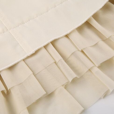 Sweet Mesh Tiered Ruffle Shorts Skirts Khaki Wide Form Side Bandage Cute Hot Pants Lolita Style Soft Girls Shorts Y2K in Kuwait