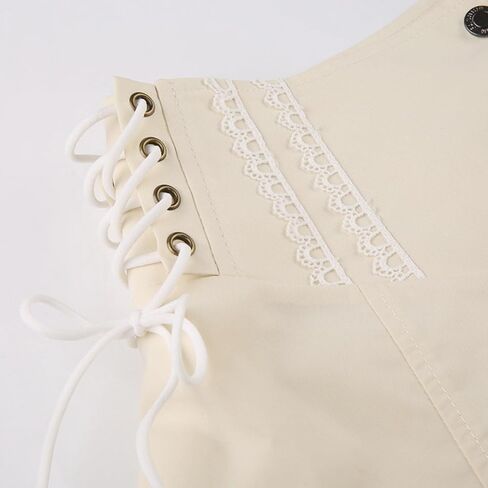 Sweet Mesh Tiered Ruffle Shorts Skirts Khaki Wide Form Side Bandage Cute Hot Pants Lolita Style Soft Girls Shorts Y2K in Kuwait
