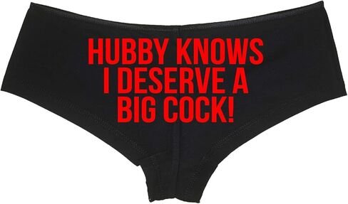 Knaughty Knickers Hubby يعرف أنني أستحق الديك الكبير مشترك زوجة ساخنة سراويل سوداء in Kuwait