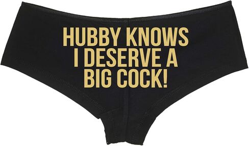 Knaughty Knickers Hubby يعرف أنني أستحق الديك الكبير مشترك زوجة ساخنة سراويل سوداء in Kuwait