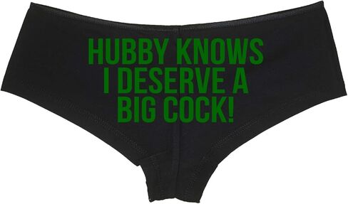 Knaughty Knickers Hubby يعرف أنني أستحق الديك الكبير مشترك زوجة ساخنة سراويل سوداء in Kuwait