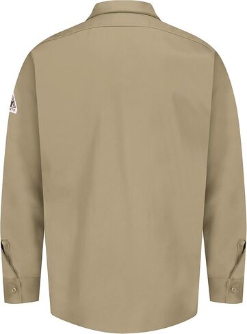 Bulwark Fr Men's Flame Resistant 7 Oz Cotton Shirt مع تنفيس الأكمام in Kuwait