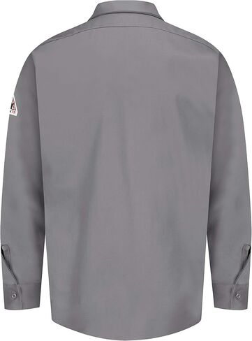 Bulwark Fr Men's Flame Resistant 7 Oz Cotton Shirt مع تنفيس الأكمام in Kuwait