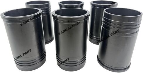 6 PCS QSK19 بطانة الأسطوانة 4009220 3202240 3028434 مناسبة لجزء محرك Cummins in Saudi Arabia