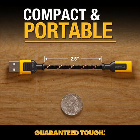 DEWALT MALE TYPE C to FEMALE USB A 3 INCH ADAPTER 2 PACK in Kuwait