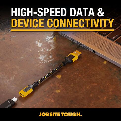 DEWALT MALE TYPE C to FEMALE USB A 3 INCH ADAPTER 2 PACK in Kuwait