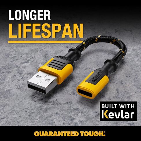 DEWALT MALE TYPE C to FEMALE USB A 3 INCH ADAPTER 2 PACK in Kuwait