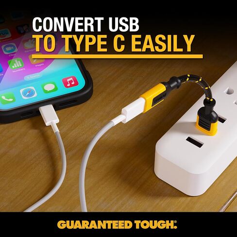 DEWALT MALE TYPE C to FEMALE USB A 3 INCH ADAPTER 2 PACK in Kuwait