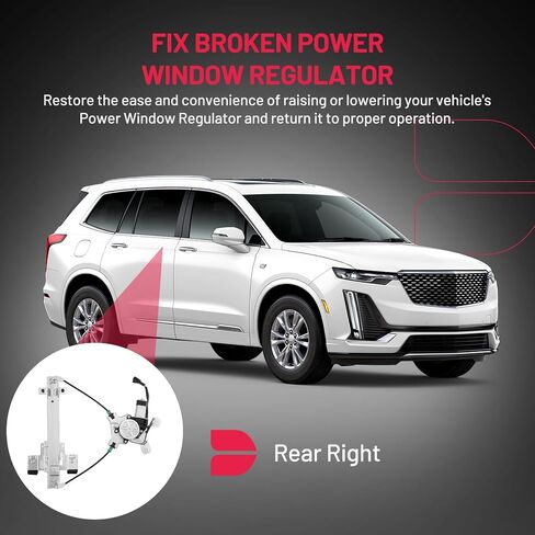 BDFHYK 741-391 Power Window Regulator with Motor Rear Right for 2007-2014 Cadillac Escalade 2007-2014 Chevrolet Tahoe 2007-2014 GMC Yukon in Saudi Arabia