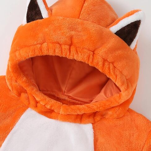 woshilaocai Baby Halloween Costume Boy Girl Animal Monster Hooded Romper Toddler Warm Costumes in Kuwait