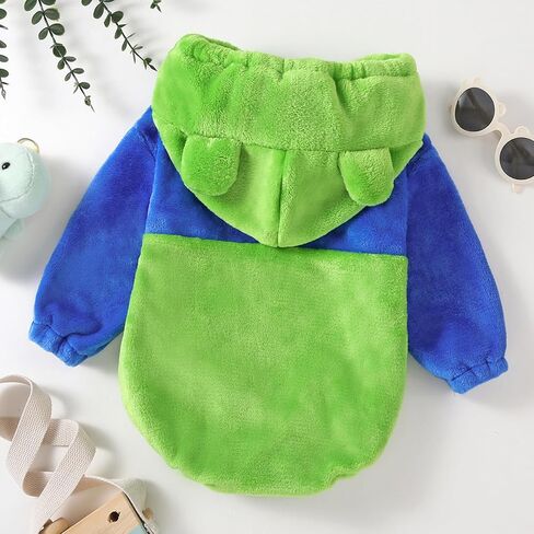 woshilaocai Baby Halloween Costume Boy Girl Animal Monster Hooded Romper Toddler Warm Costumes in Kuwait