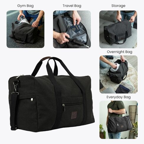 حقيبة Duffle - حقيبة متعددة الأغراض للسفر ، الصالة الرياضية ، Weekender ، Carry On & أكثر - حقيبة متينة ، واسعة ، للجنسين بين عشية وضحاها للرجال والنساء - مثالية للرياضة ، والاستخدام اليومي (الأخضر) in Saudi Arabia