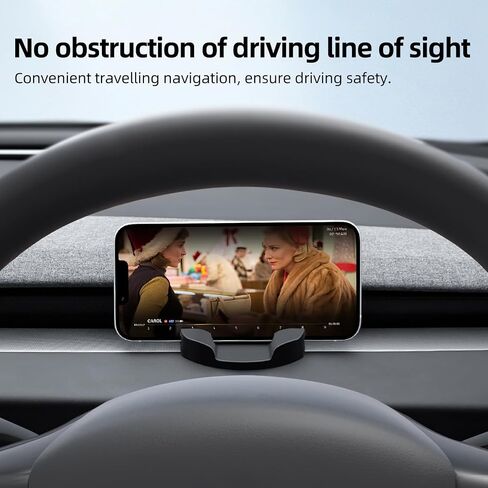 Dashboard Phone Mount for Tesla Model 3 Y Car Cell Phone Holder Silicone Non-Slip Phone Stand Compatible with All Smartphones (for 24-25 Model 3 Highland & 25 Model Y Juniper) in Saudi Arabia