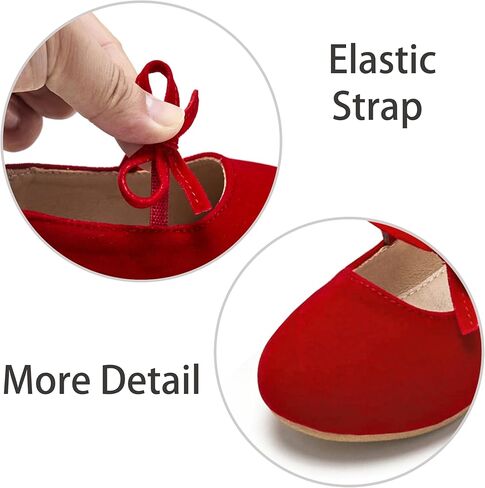 Estine Mary Jane Flats for Toddler Girls Little Kids Grity Dress Princess Wedding Ballet Shoes in Kuwait