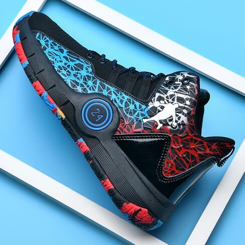 Basketball Shoes for Boys and Girls, Walking Running Shoes Breathable Comfortable Boys Sneakers for Little and Big Kids in Kuwait