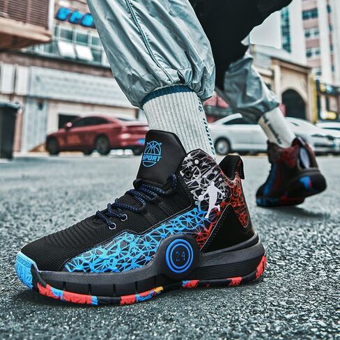 Basketball Shoes for Boys and Girls, Walking Running Shoes Breathable Comfortable Boys Sneakers for Little and Big Kids in Kuwait