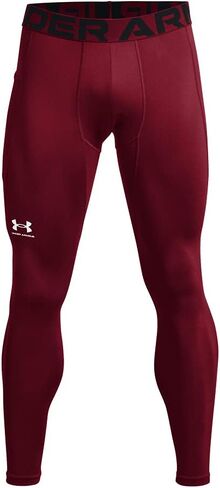 بنطال ضيق رجالي من Under Armour ColdGear LT أبيض-أسود، مقاس كبير طويل القامة in Kuwait