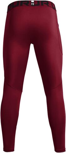 بنطال ضيق رجالي من Under Armour ColdGear LT أبيض-أسود، مقاس كبير طويل القامة in Kuwait