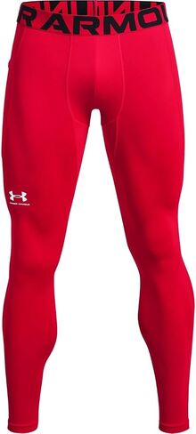 بنطال ضيق رجالي من Under Armour ColdGear LT أبيض-أسود، مقاس كبير طويل القامة in Kuwait