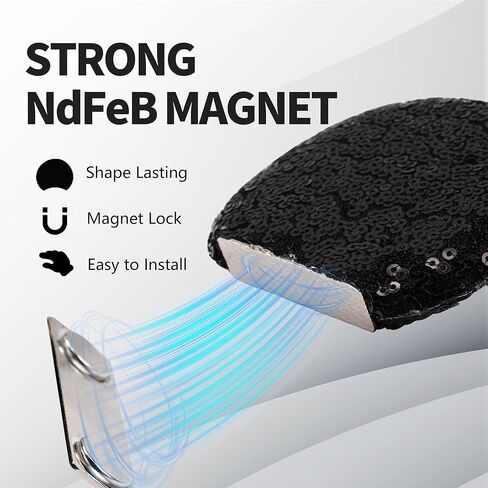 Magnetic Mouse Ears for Cap Hat Beret Bucket Hat - 3.5'' Clip Mouse Ears for Boys Girls Costume Outfits in Kuwait