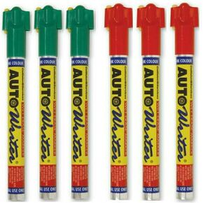 U.S. Chemical & Plastics AUTOWRITER Auto Writer PENS Green and Red - 6 Pens (3-Green/3-Red) in Saudi Arabia