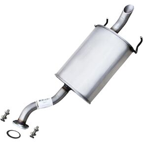 Northeastern Exhaust | Stainless Steel Direct Fit Rear Exhaust Muffler Compatible for Honda Fit 2007-2008 1.5L | Free Gasket and Bolts & Nuts Included | Automotive Replacement Part in Saudi Arabia