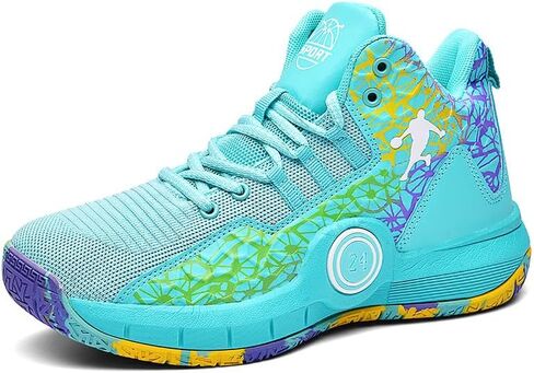 Basketball Shoes for Boys and Girls, Walking Running Shoes Breathable Comfortable Boys Sneakers for Little and Big Kids in Kuwait