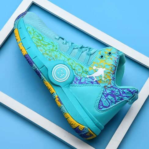 Basketball Shoes for Boys and Girls, Walking Running Shoes Breathable Comfortable Boys Sneakers for Little and Big Kids in Kuwait