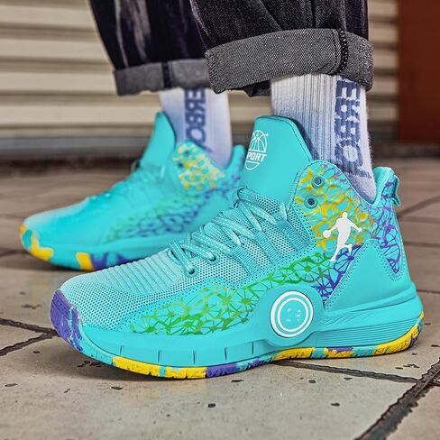 Basketball Shoes for Boys and Girls, Walking Running Shoes Breathable Comfortable Boys Sneakers for Little and Big Kids in Kuwait