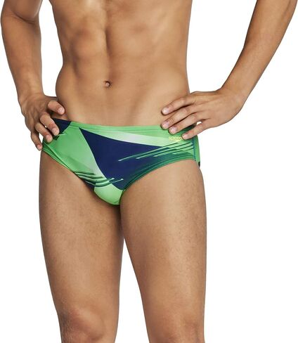Speedo Men's Standard Swimsuit Brief ProLT Printed Team Colors, Tiger Blue Atoll, 36 in Saudi Arabia