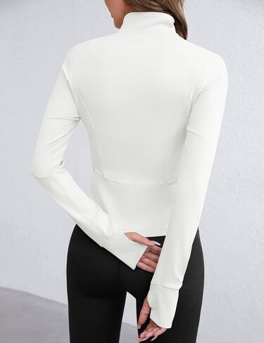 Avoogue Women خفيفة الوزن سترة نشطة كاملة zip تجريب يدير اليوغا ألعاب رياضية رياضية مع جيوب in Kuwait