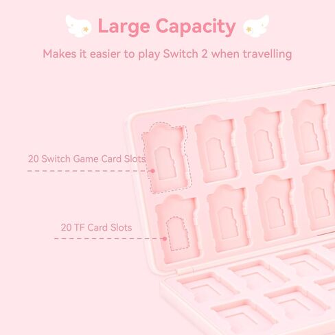 Geekshare Switch Card Card Case متوافق مع Switch Game Card Portable Game حامل مع 24 فتحات بطاقة لعبة وفتحات بطاقة TF 24 - Star Wings Series in Kuwait