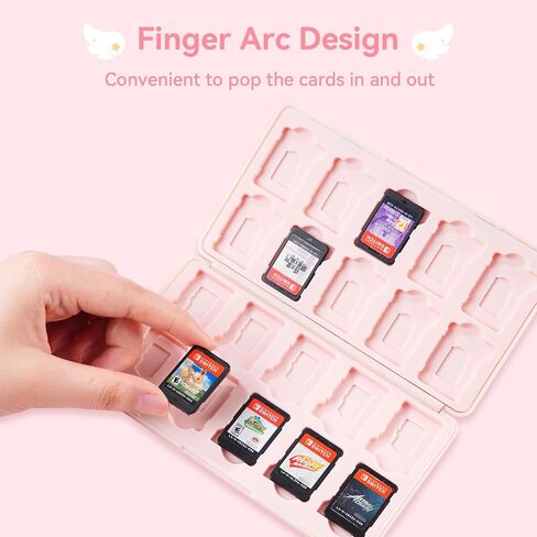 Geekshare Switch Card Card Case متوافق مع Switch Game Card Portable Game حامل مع 24 فتحات بطاقة لعبة وفتحات بطاقة TF 24 - Star Wings Series in Kuwait