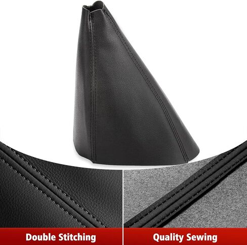 KBH Car Gear Shift Knob Boot Cover for Hummer H3 2005 2006 2007 2008 2009 2010 2011, Vinyl Leather Upholstery, Shifter Dust Covering Skin Replacement, Black in Saudi Arabia
