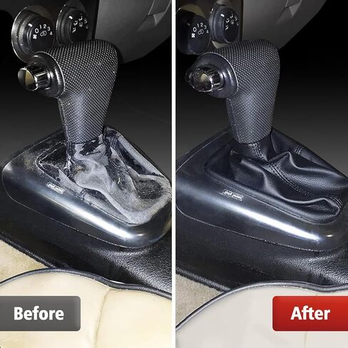 KBH Car Gear Shift Knob Boot Cover for Hummer H3 2005 2006 2007 2008 2009 2010 2011, Vinyl Leather Upholstery, Shifter Dust Covering Skin Replacement, Black in Saudi Arabia