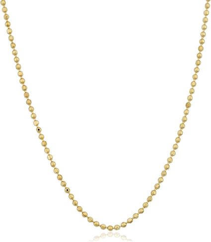 Kooljewelry 14k الذهب 1.15 مم قلادة سلسلة الكرة (الذهب الأصفر أو الذهب الأبيض) in Saudi Arabia