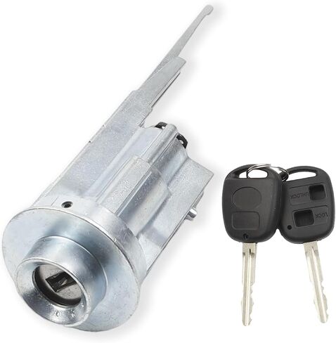 مجموعة أسطوانة قفل التبديل Dasbecan مع مفتاحين متوافقان مع لكزس تويوتا 4runner Avalon FJ Cruiser Land Cruiser Sequoia Solara Tundra 2001-2009 ، استبدل# 89703-33070 69052-34040 in Saudi Arabia