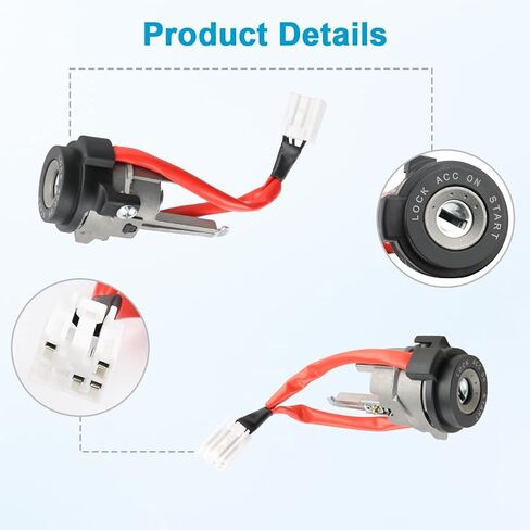 Ignition Switch Lock Cylinder wth 2 Keys Replacement for 81910-F0000 81910F0000 Compatible with Hyundai Elantra 2015 2016 2017 2018 2019 2020 in Saudi Arabia