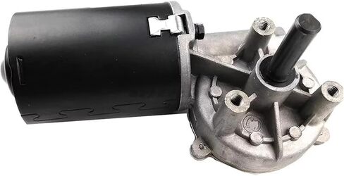 Gear Motor 24VDC High Torque Worm Gear Reducer Motor 30rpm 50rpm 100rpm Worm Gear Motor Wiper Barbecue Grill Rolling Shutter Door Motor(24V 50rpm,Axis Direction Left) in Kuwait