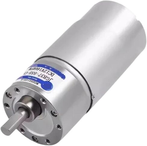 Gear Motor JGB37-555 Micro DC Speed Motor Motor 12V24V Gear Low Speed Motor can Reverse Rotation(Motor x Stand,142RPM_24V) in Kuwait