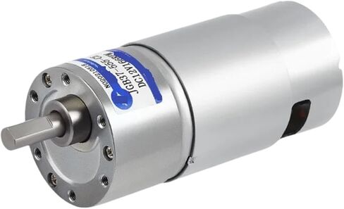 Gear Motor JGB37-555 Micro DC Speed Motor Motor 12V24V Gear Low Speed Motor can Reverse Rotation(Motor x Stand,142RPM_24V) in Kuwait