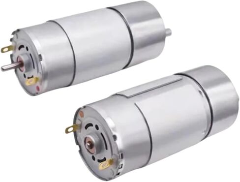 Gear Motor JGB37-555 Micro DC Speed Motor Motor 12V24V Gear Low Speed Motor can Reverse Rotation(Motor x Stand,142RPM_24V) in Kuwait