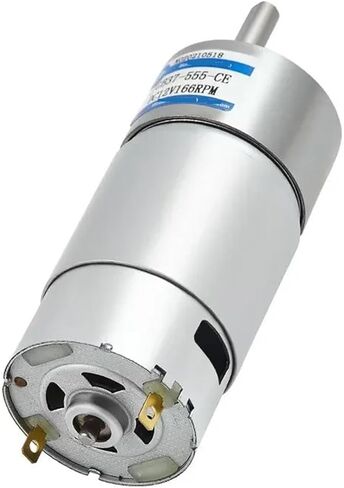 Gear Motor JGB37-555 Micro DC Speed Motor Motor 12V24V Gear Low Speed Motor can Reverse Rotation(Motor x Stand,142RPM_24V) in Kuwait
